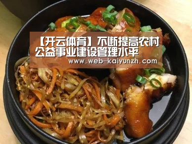 【开云体育】不断提高农村公益事业建设管理水平(图1) 开云入口